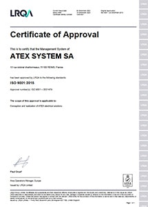 certificat ISO 9001:2015