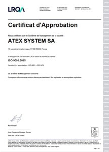 certificat ISO 9001:2015